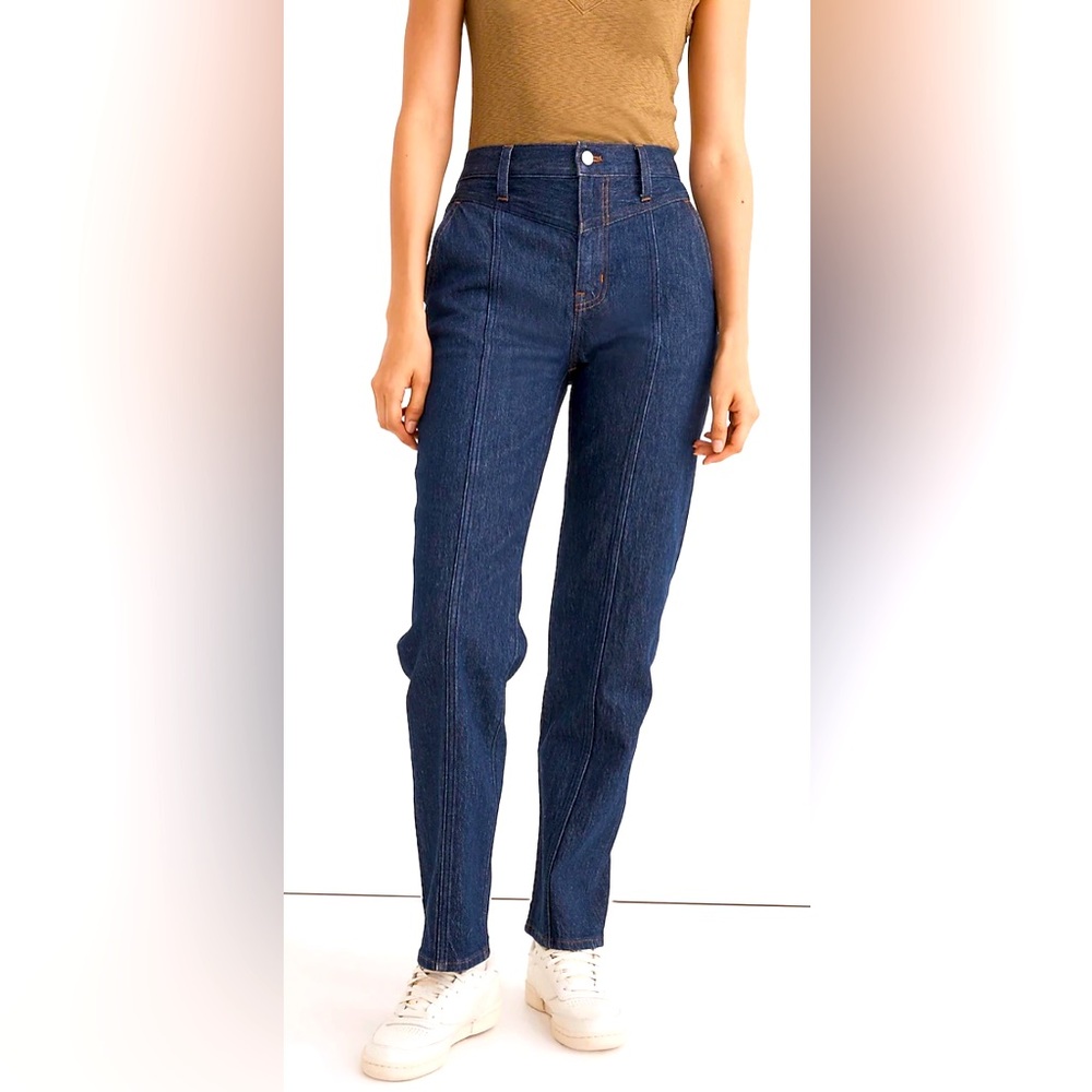 Madewell Perfect Vintage Straight Jean: Greenhaven Wash Seamed Version Size 29